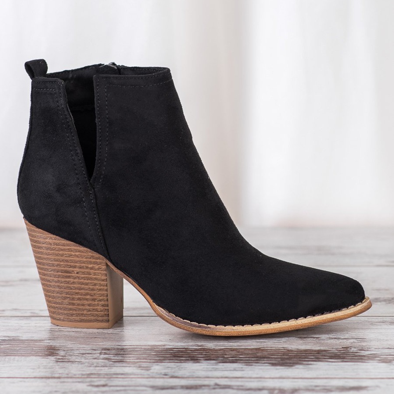 Erynn Bottines En Daim Avec Une Coupe le noir 1