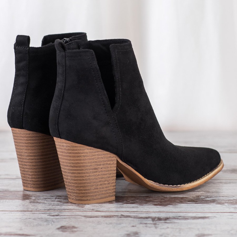 Erynn Bottines En Daim Avec Une Coupe le noir 2