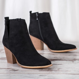 Erynn Bottines En Daim Avec Une Coupe le noir 3