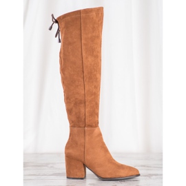 Bottines en daim VINCEZA brun 2