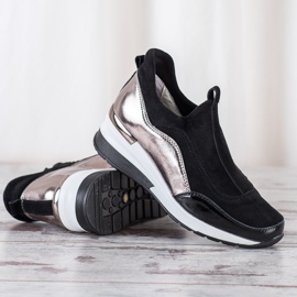 Chaussures à enfiler en cuir VINCEZA le noir 1 Chaussures à enfiler en cuir VINCEZA le noir 1