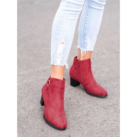 Goodin Bottes rouges confortables 5