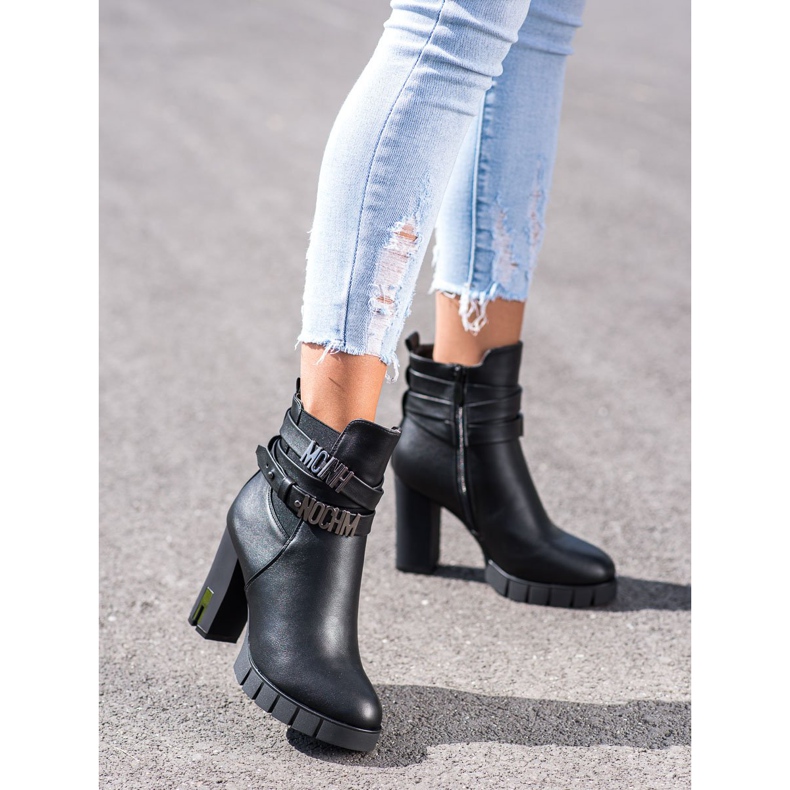 Bottes à la mode sur le poste VINCEZA noir 1