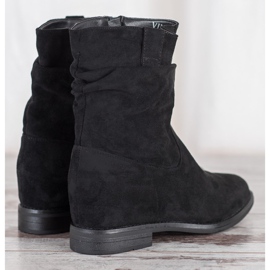 Santiags sur le compensé VINCEZA noir 2