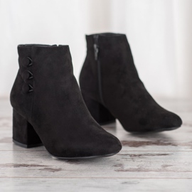 Goodin Bottines En Daim Avec Boutons le noir 2