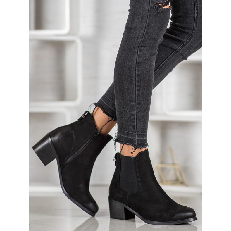 Goodin Bottes confortables le noir 1