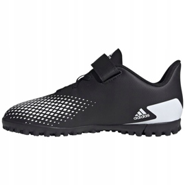 Chaussures de foot Adidas Predator 20.4 H&amp;L Tf Jr FW9225 blanc noir 2