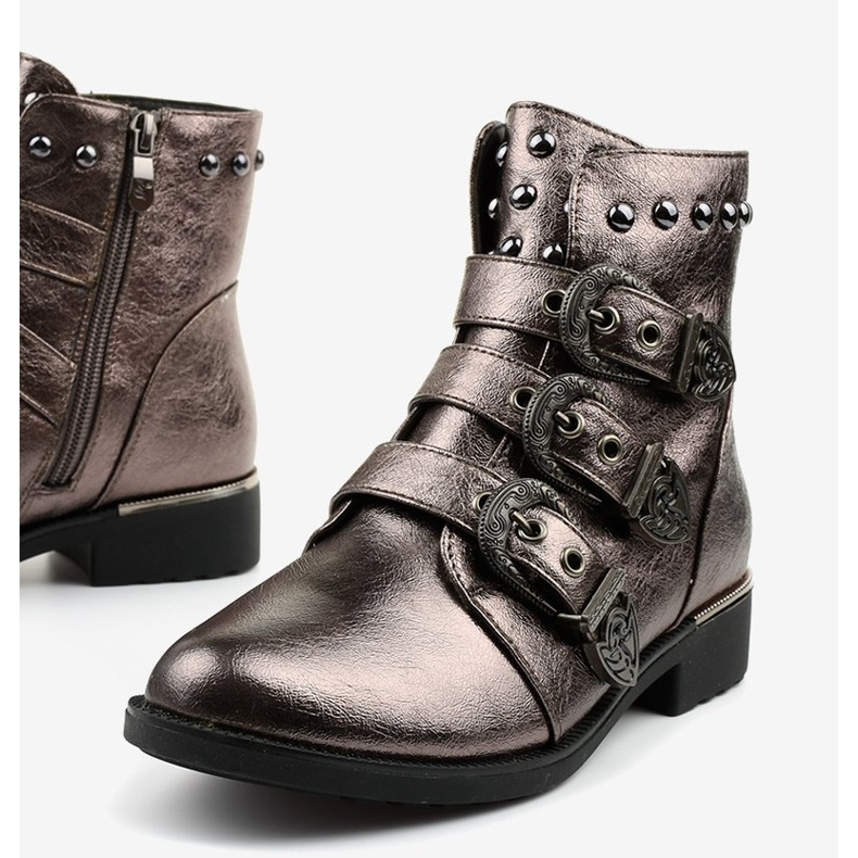 Boots femme grises avec litas Aotoria 1 Boots femme grises avec litas Aotoria 1