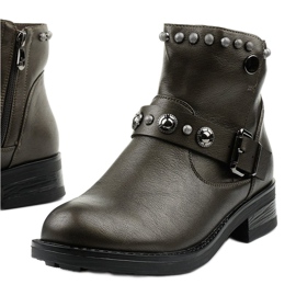 Bottes marron pour femmes avec lettres de Eira brun 1