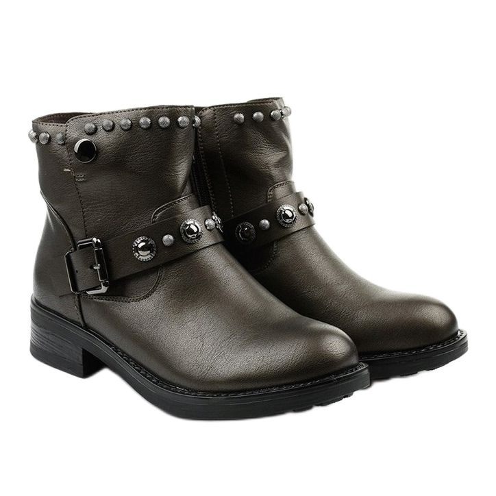 Bottes marron pour femmes avec lettres de Eira brun 2