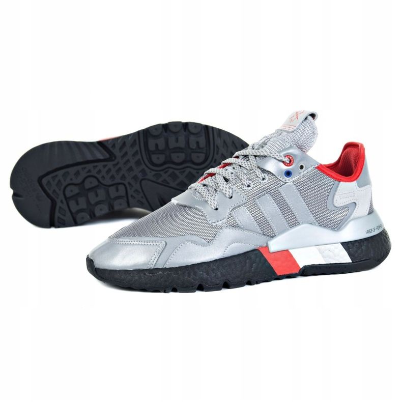 Chaussures Adidas Nite Jogger M FV3787 argent gris 1 Chaussures Adidas Nite Jogger M FV3787 argent gris 1
