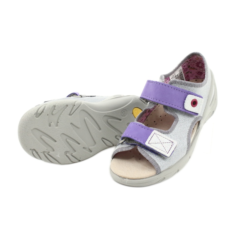 Chaussures enfant Befado 065X144 violet argent gris 4 Chaussures enfant Befado 065X144 violet argent gris 4