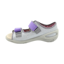 Chaussures enfant Befado 065X144 violet argent gris 2 Chaussures enfant Befado 065X144 violet argent gris 2