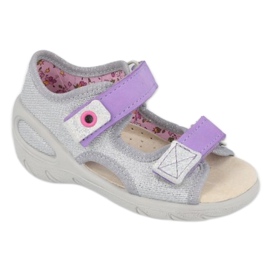 Chaussures enfant Befado 065X144 violet argent gris 1 Chaussures enfant Befado 065X144 violet argent gris 1