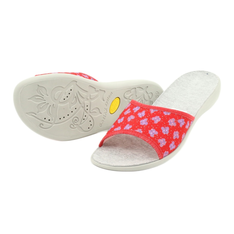 Chaussures femme Befado pu 300D043 rouge 2