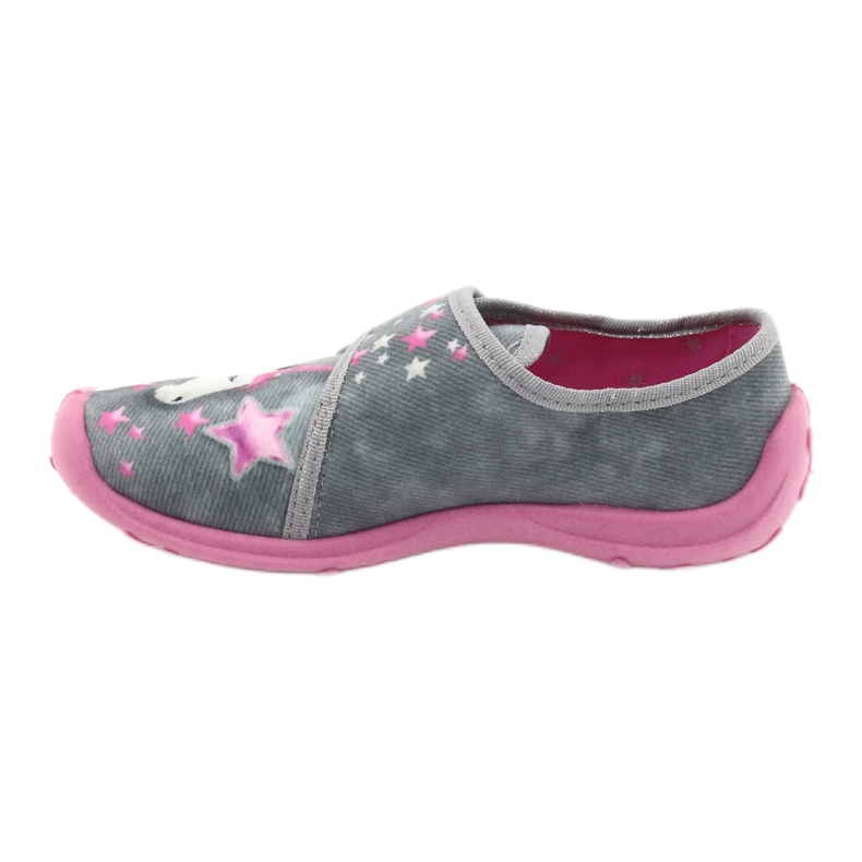 Chaussures enfant Befado 560X117 rose argent gris 1