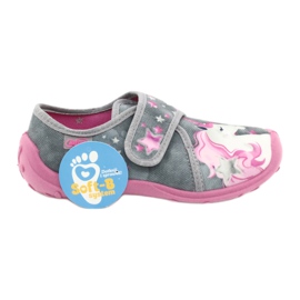 Chaussures enfant Befado 560X117 rose argent gris 5