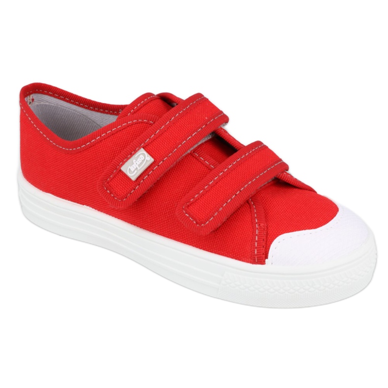 Chaussures enfant Befado 440X012 blanche rouge 1