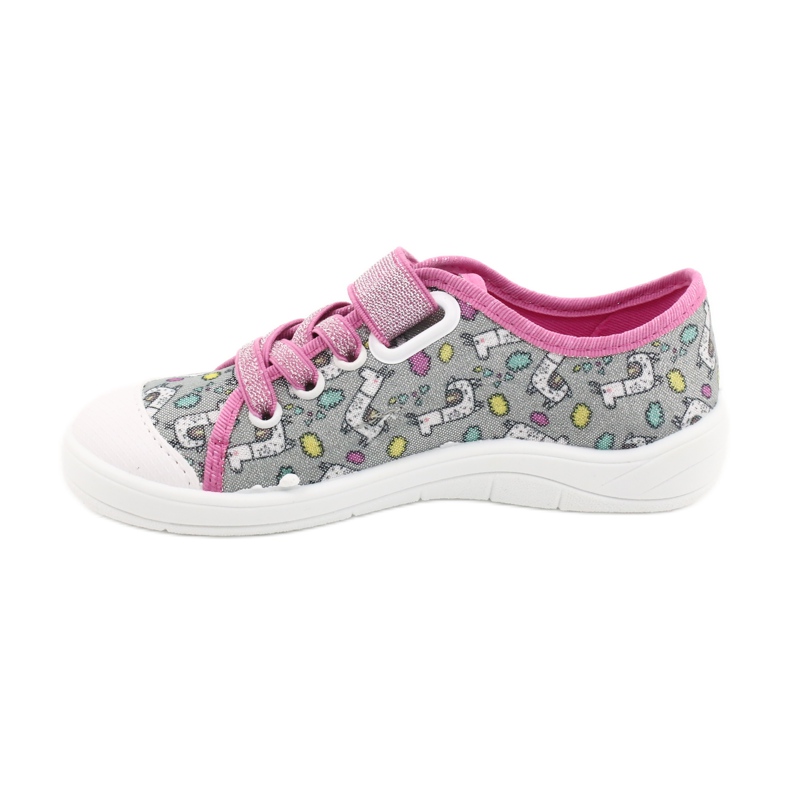 Chaussures enfant Befado 251X158 rose gris 2