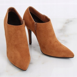 Camel TX-1850 Chaussures camel sur talon aiguille brun 3