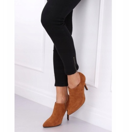 Camel TX-1850 Chaussures camel sur talon aiguille brun 2