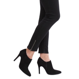 Chaussures en daim noir sur talon aiguille TX-1850 Noir le noir 4