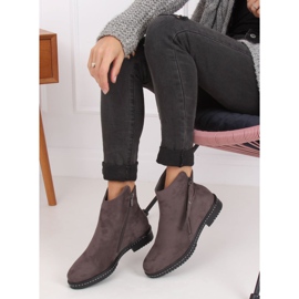 Bottines en daim grises 6332 Gris 2