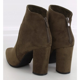 Bottes à talons vertes TX-1802 Dk Green 1