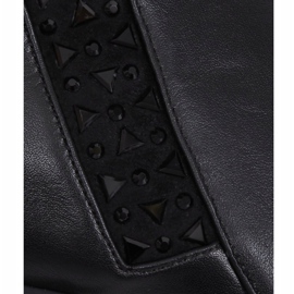 Bottines noires à talons 7673-GA Noir le noir 4