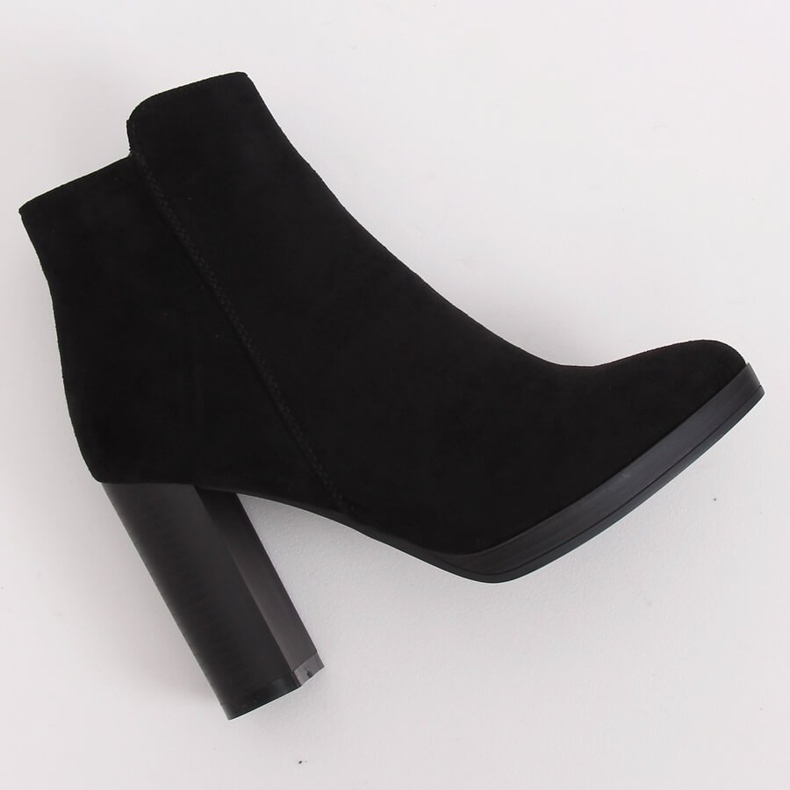 Bottines noires à talons BM-9091-1 Noir 2