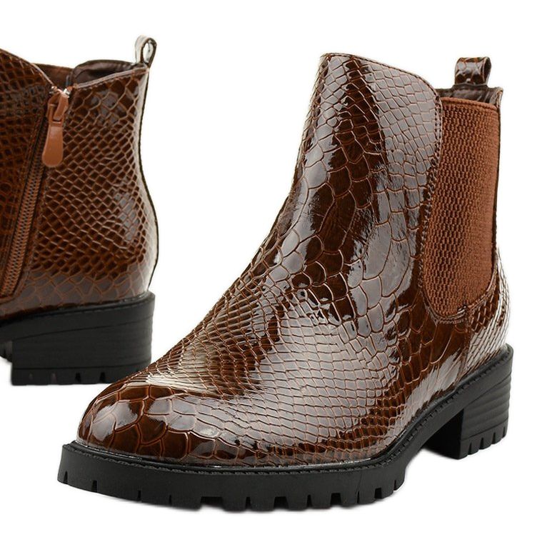 Bottes pour femmes marron de Togros brun 1