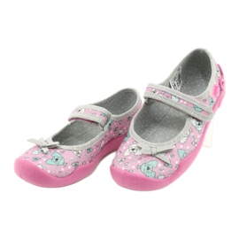 Chaussures enfant Befado 114X413 rose argent gris 3