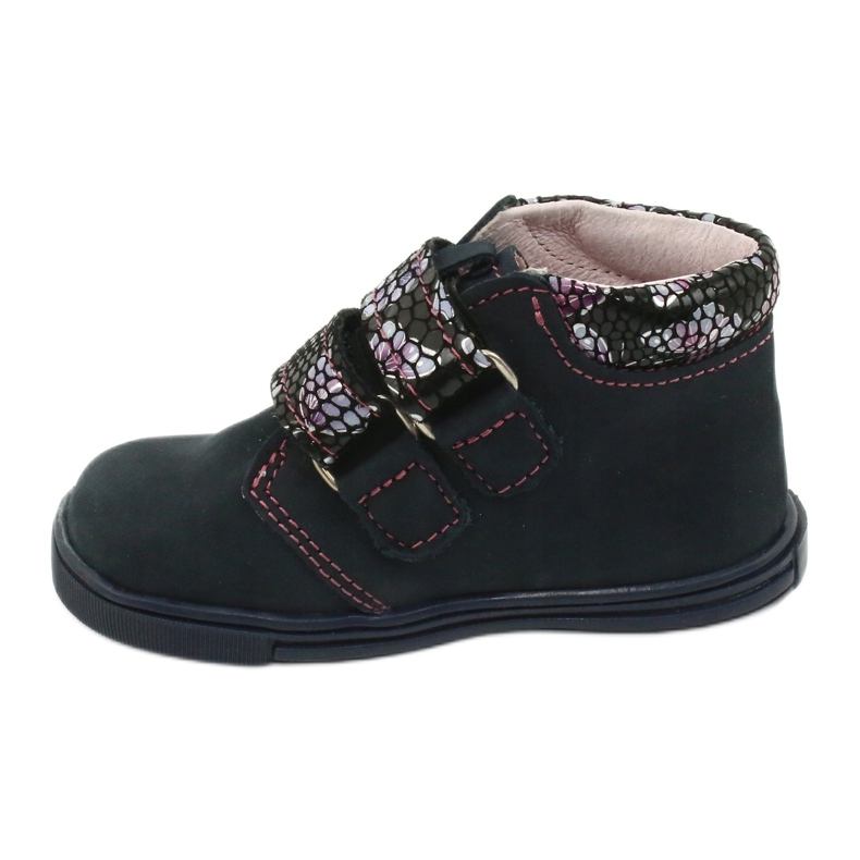 Bottines Velcro papillon Mazurek 341 bleu marine 1