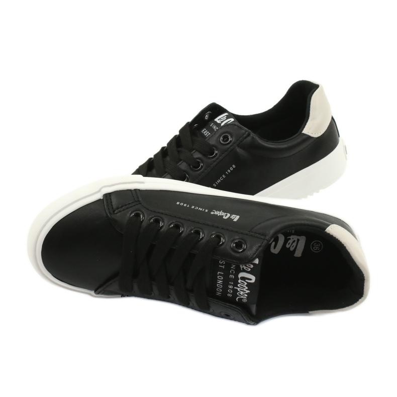 Lee Cooper Sneakers pour femmes en cuir LCJL-20-31-071 Black noir 4