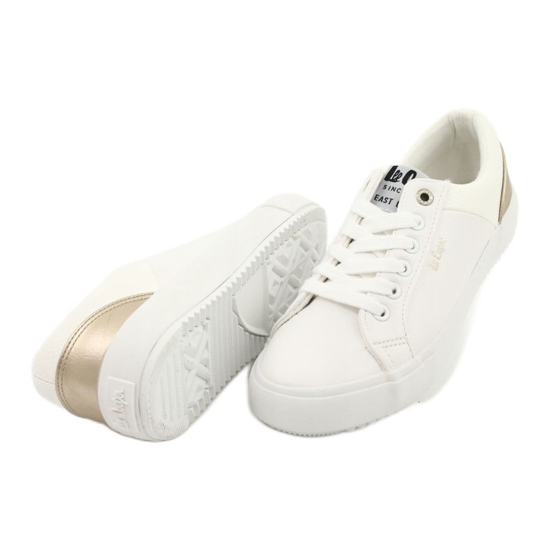 Chaussures Lee Cooper W LCJL-20-31-042 blanche d'or 5