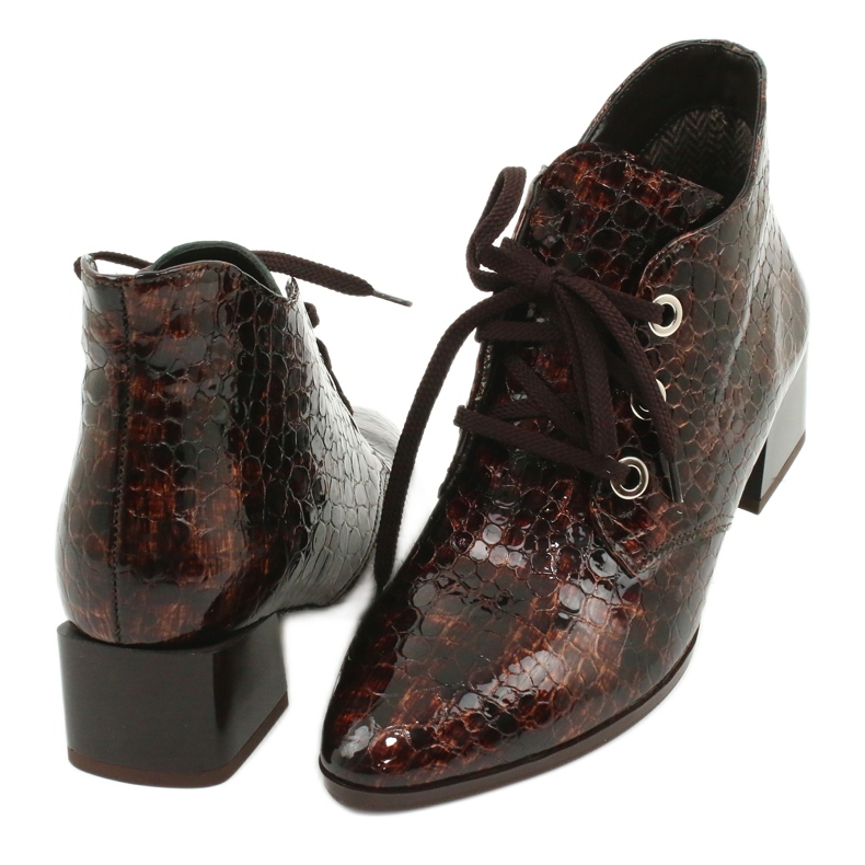 Gamis Boots serpent laquées 4055 brun 3