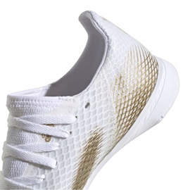 Chaussures de football Adidas X Ghosted.3 In Jr EG8225 gris / argent, blanc, or blanche 1 Chaussures de football Adidas X Ghosted.3 In Jr EG8225 gris / argent, blanc, or blanche 1