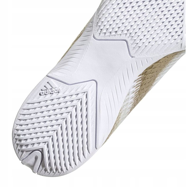 Chaussures de football Adidas X Ghosted.3 In Jr EG8225 gris / argent, blanc, or blanche 2 Chaussures de football Adidas X Ghosted.3 In Jr EG8225 gris / argent, blanc, or blanche 2