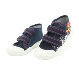 Chaussures enfant Befado orange 212P061 blanc rouge bleu marine 2