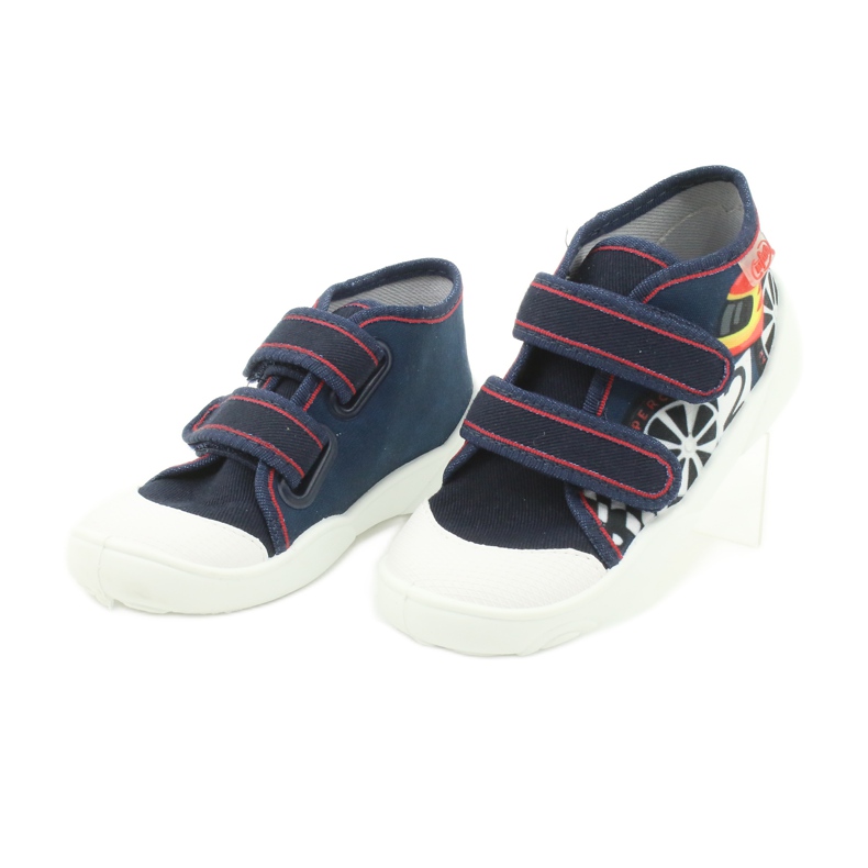 Chaussures enfant Befado orange 212P061 blanche rouge bleu marin 2