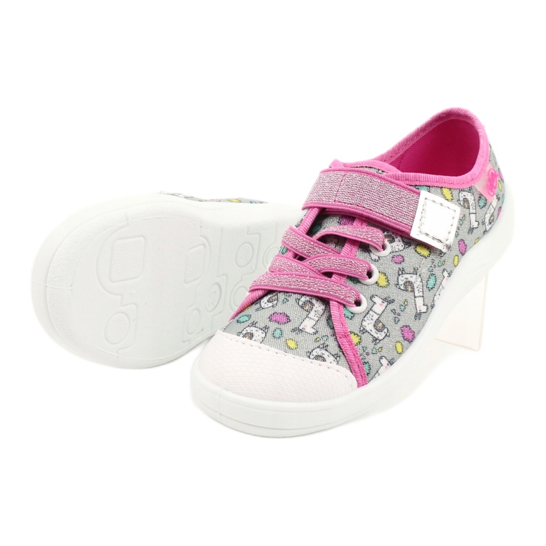 Chaussures enfant Befado 251X158 rose argent gris multicolore 3