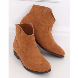 Bottes de cowboy plates camel TX-1876 Camel brun jaune 1