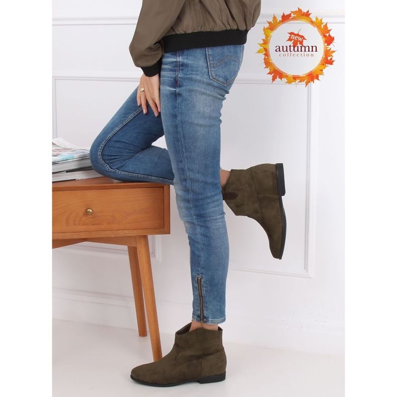 Bottes de cowboy plates vertes TX-1876 Vert 1