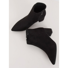 Bottines noires à talons bas W27016 Noir le noir 1