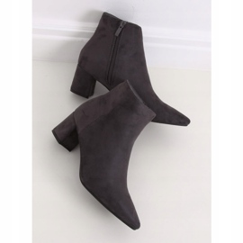 Gris Bottines à talons bas W27016 Gris 1