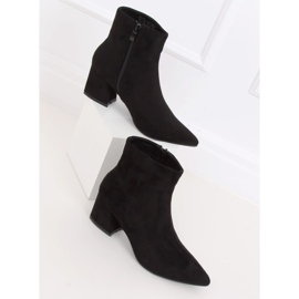 Bottines noires à talons bas 2C4AX653-1 Noir 2