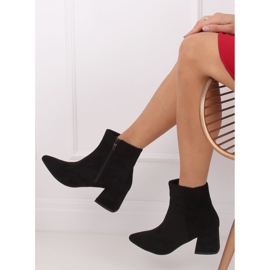 Bottines noires à talons bas 2C4AX653-1 Noir le noir 3