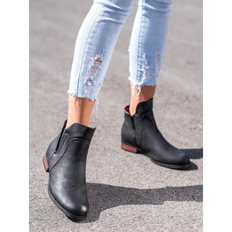 Goodin Bottes élégantes avec une fermeture éclair le noir 1