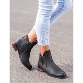 Goodin Bottes élégantes avec une fermeture éclair le noir 2