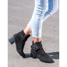 Goodin Bottes avec boucle décorative noir 1